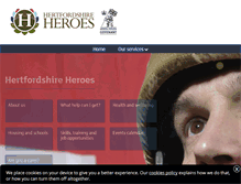 Tablet Screenshot of hertfordshireheroes.org